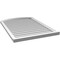 Ekena Millwork Arch Top Surface Mount PVC Gable Vent: Functional, w/ 2"W x 2"P Brickmould Sill Frame, 30"W x 42"H GVPAR30X4203SF - alternate 3